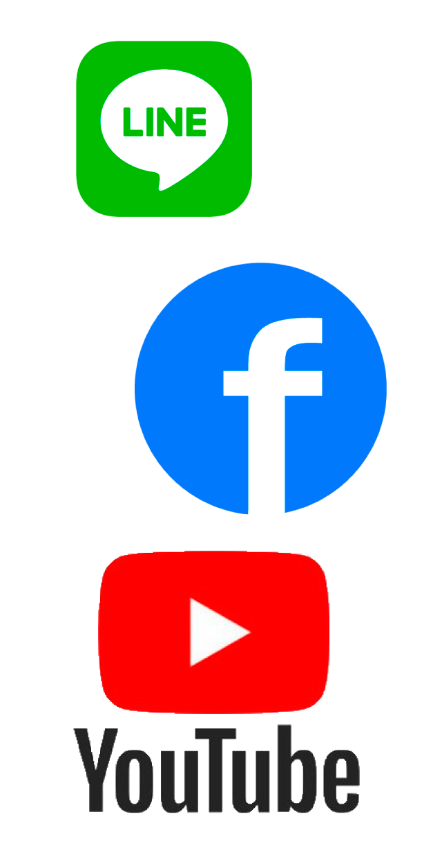 line、facebook、youtube